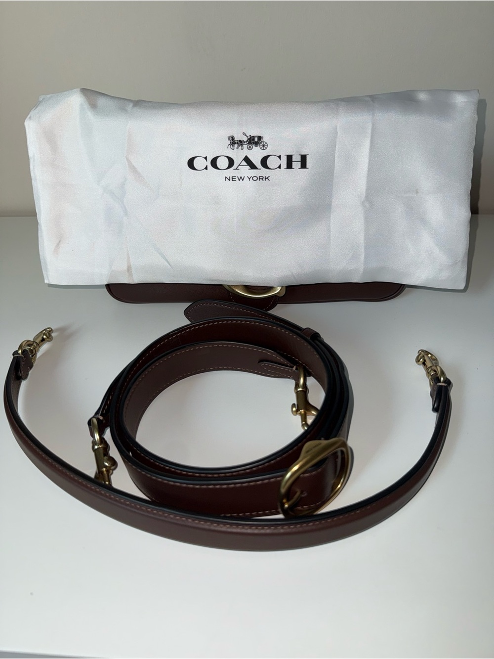 Coach Soft Tabby Shoulder Bag in Brass/Maple - Style Number CAM98 - Picture 8 of 8
